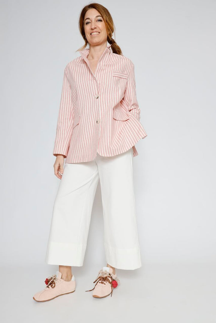 CHAQUETA BY10296-BLANCO/ROJO