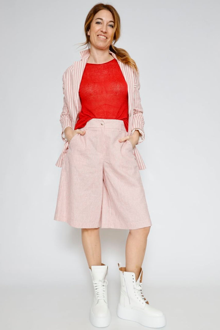 BERMUDA BY10298-BLANCO/ROJO
