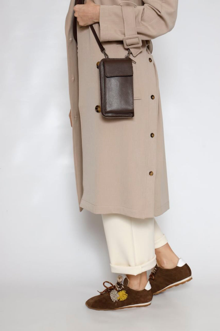 Gabardina larga de corte regular SC7002W45901-BEIGE