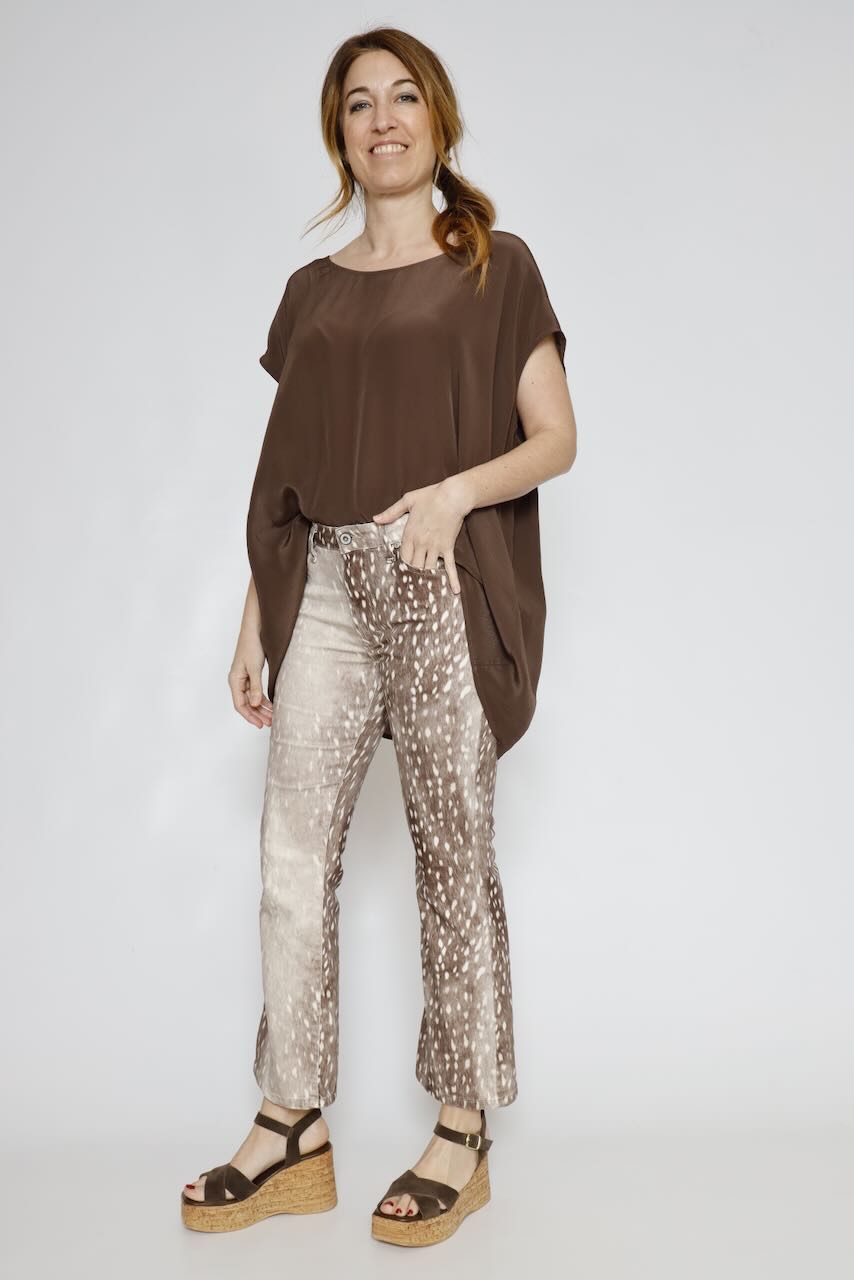PANTALÓN P0XBECVC97-MARRON