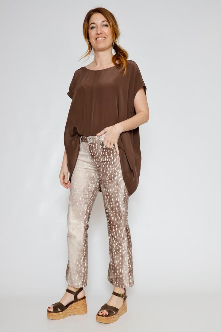 PANTALÓN P0XBECVC97-MARRON