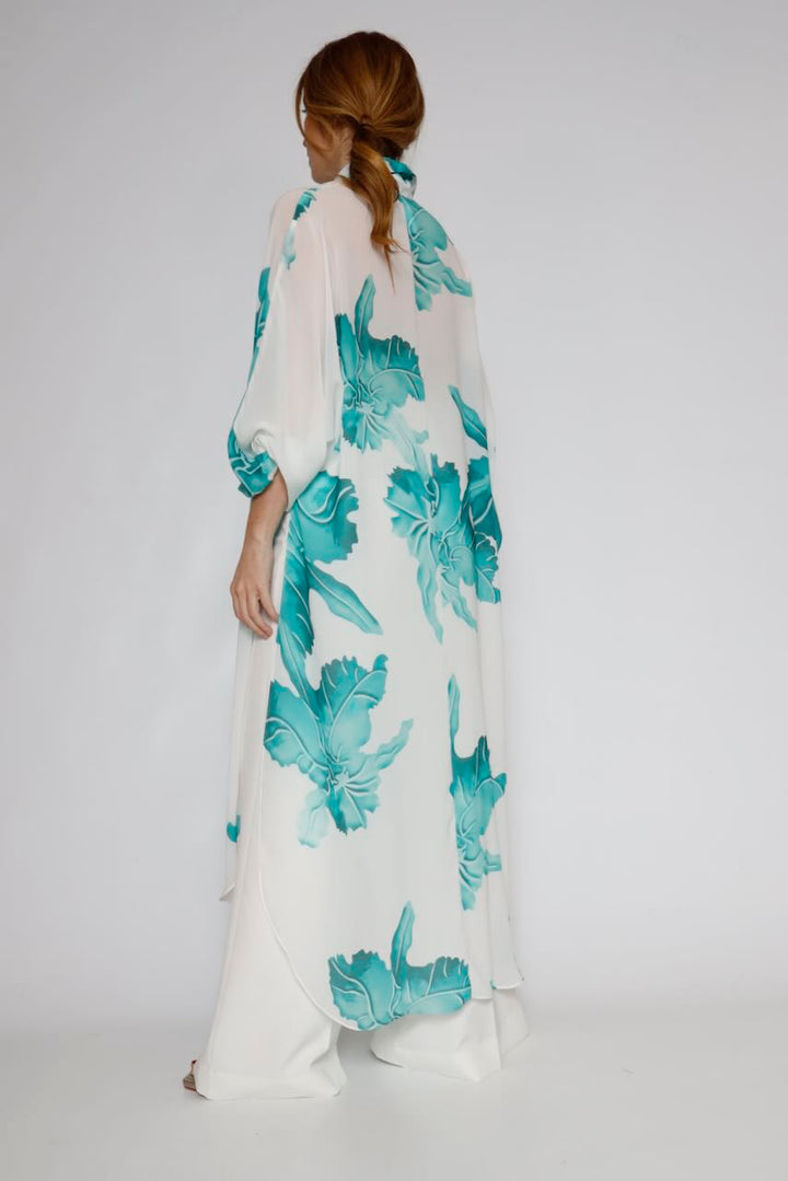 VESTIDO 63-7056-BLANCO/VERDE