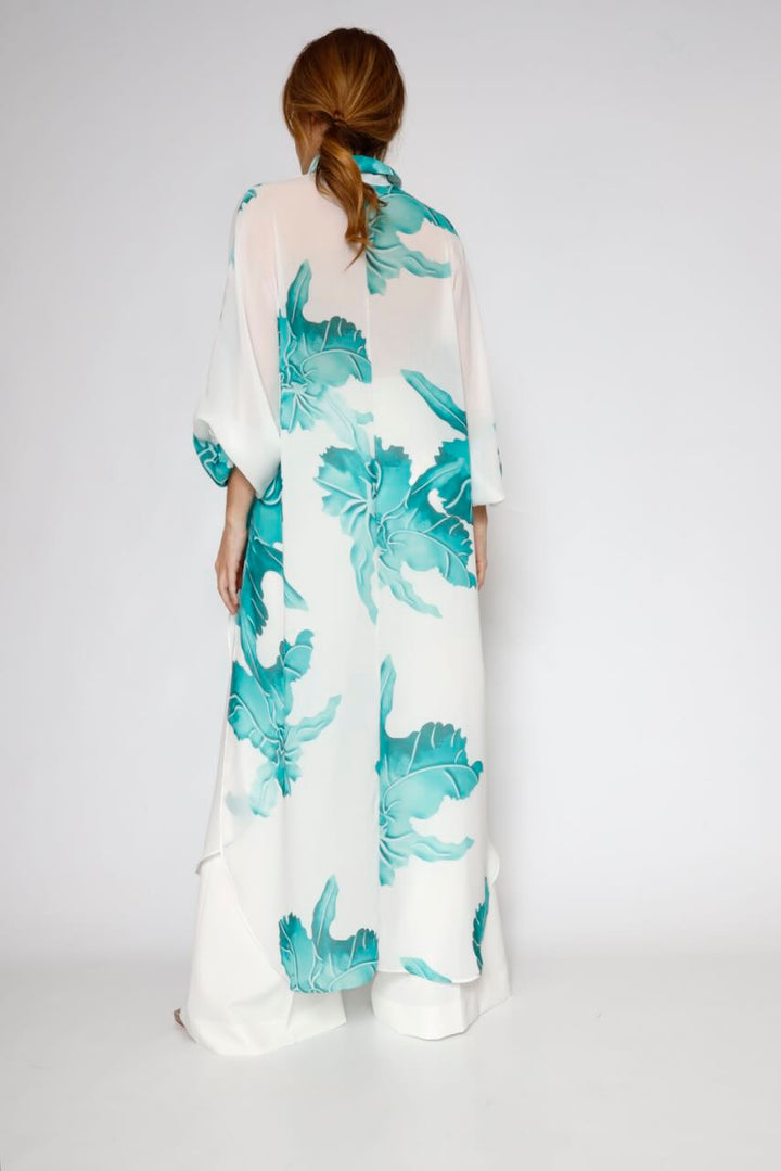 VESTIDO 63-7056-BLANCO/VERDE