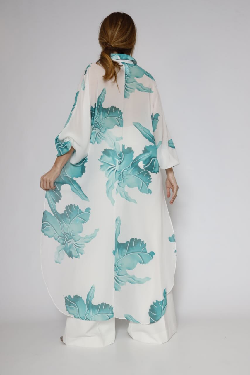 VESTIDO 63-7056-BLANCO/VERDE