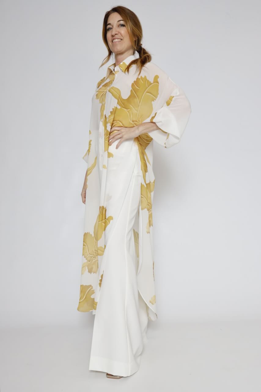 VESTIDO 63-7056-BLANCO/AMARILLO