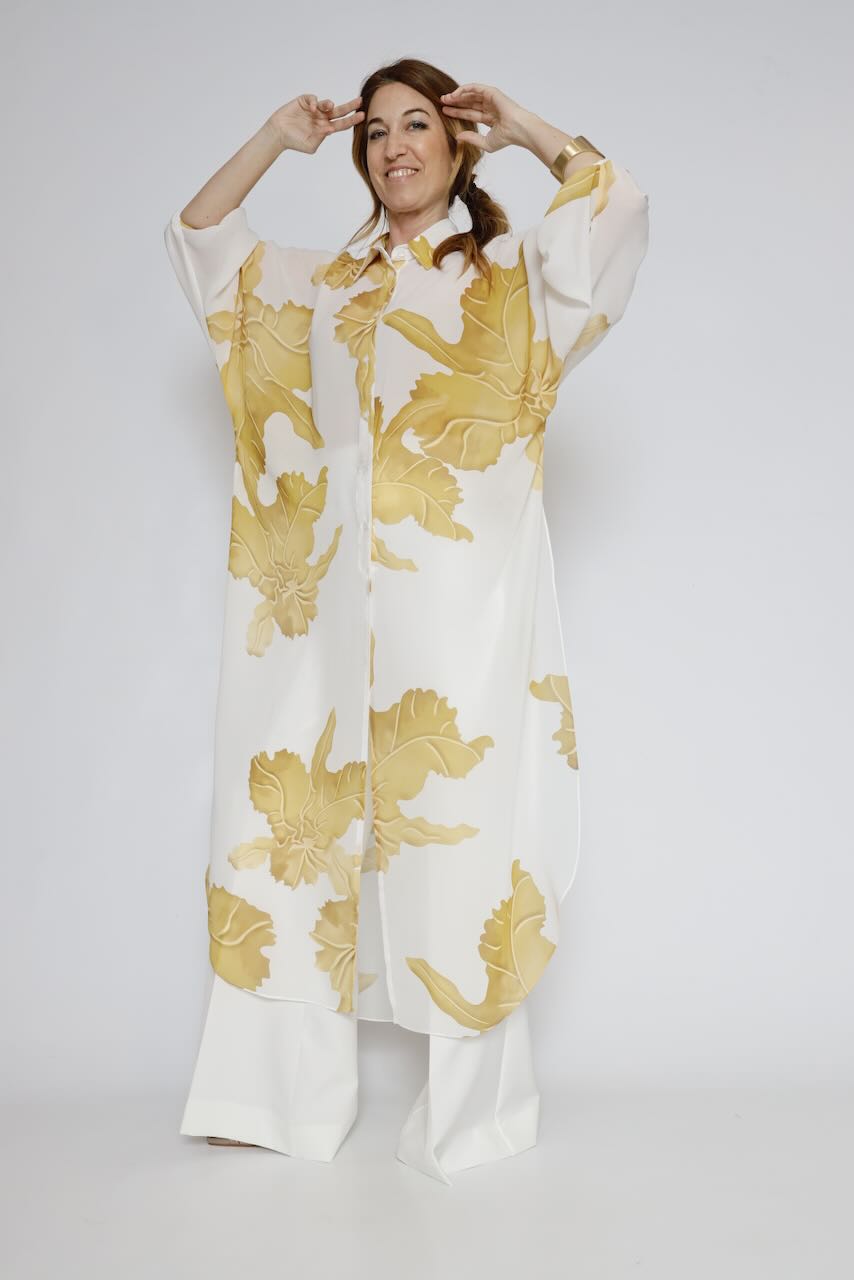 VESTIDO 63-7056-BLANCO/AMARILLO