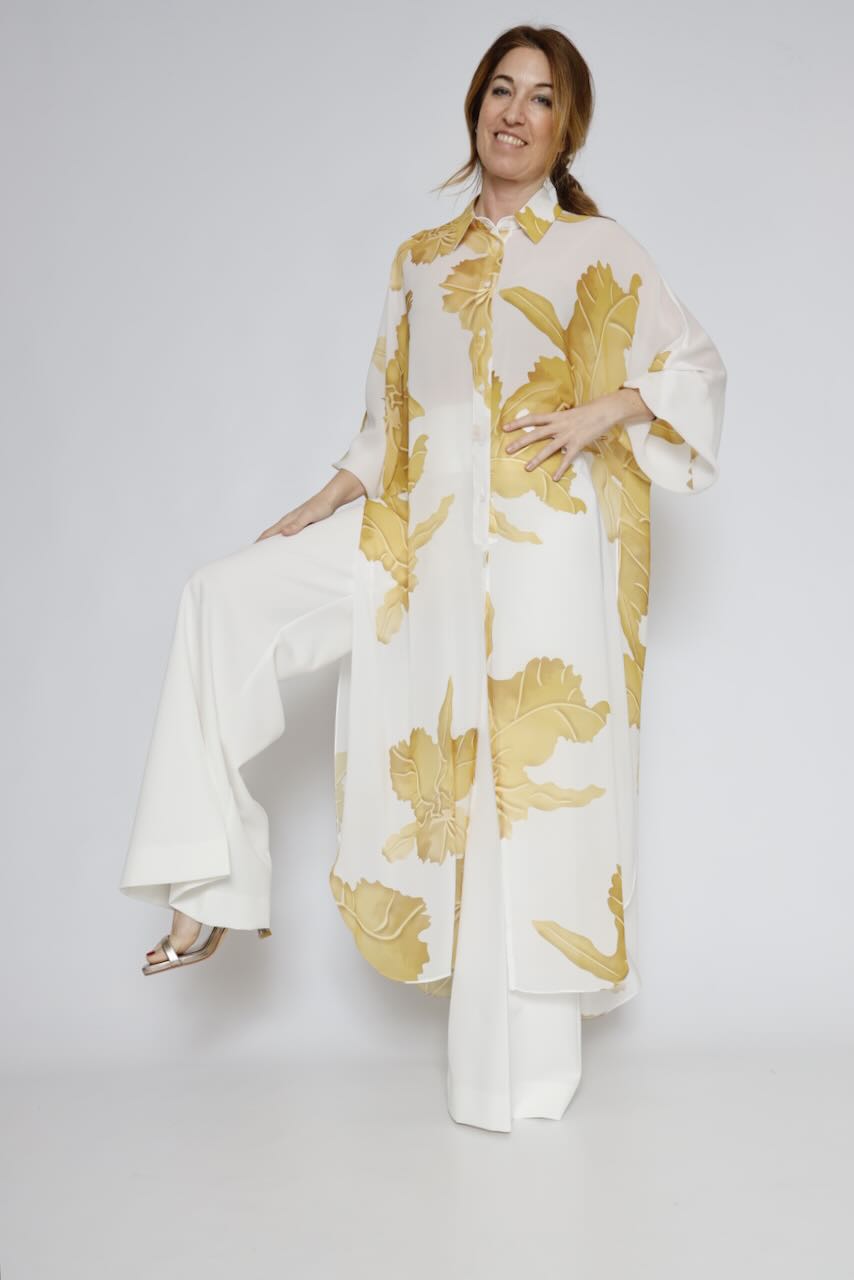 VESTIDO 63-7056-BLANCO/AMARILLO