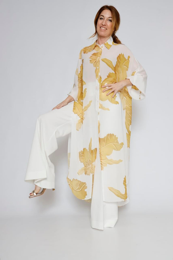 VESTIDO 63-7056-BLANCO/AMARILLO