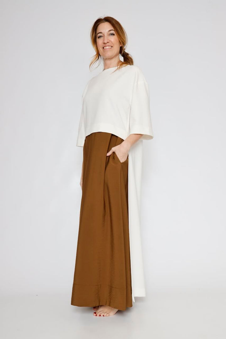 VESTIDO 63-3425-MARRON