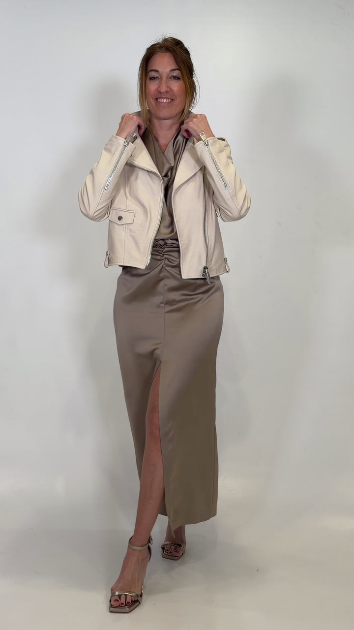 VESTIDO AFZJLBA-TAUPE