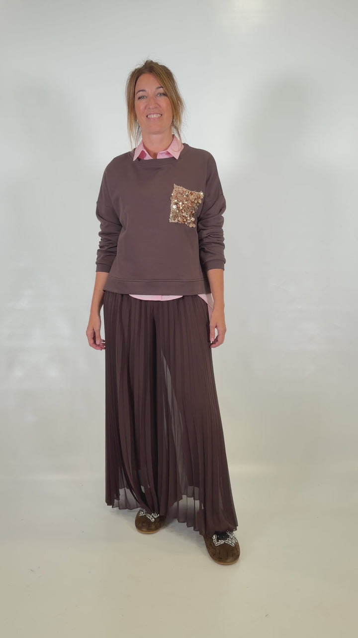 FALDA PANTALÓN CHOCOLATE 62P83225