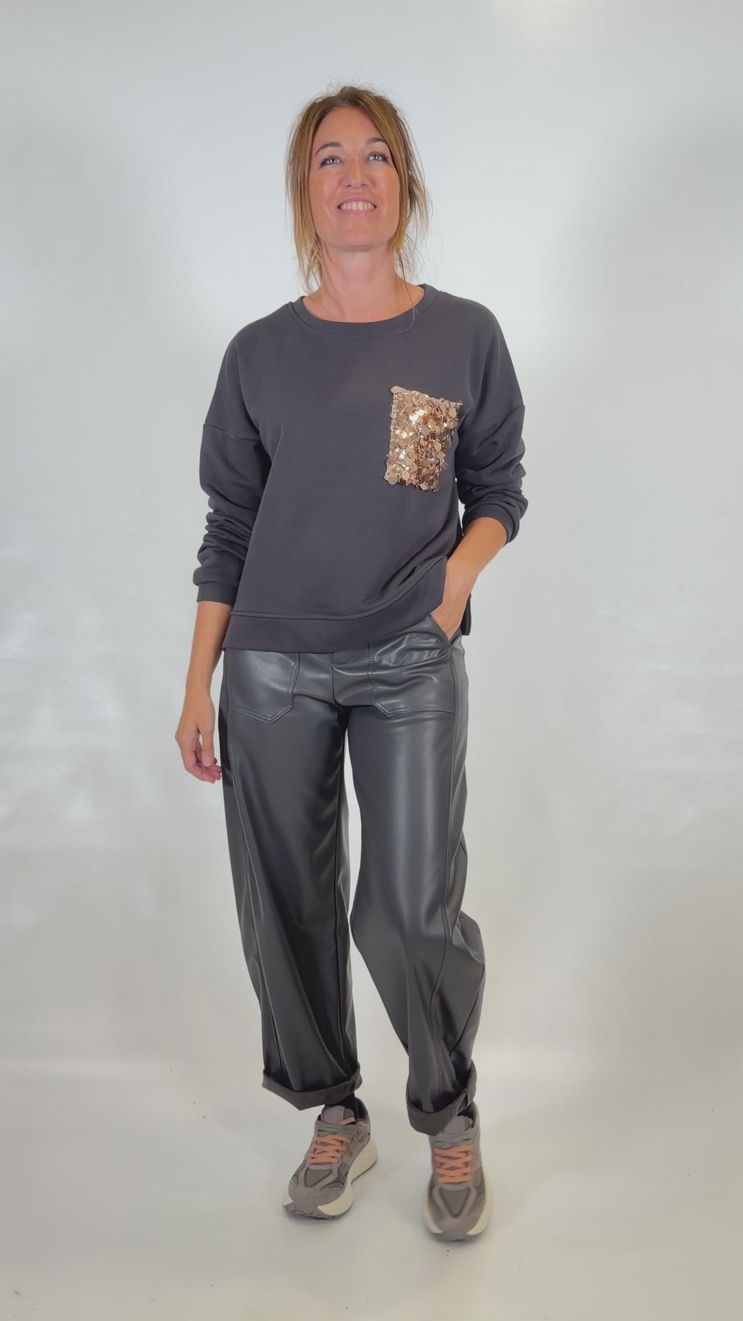 SUDADERA ANTRACITA 12327
