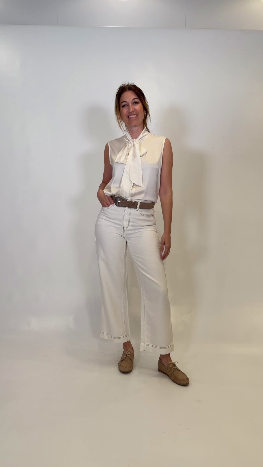 JEANS ADELE CAICOS-LATTE