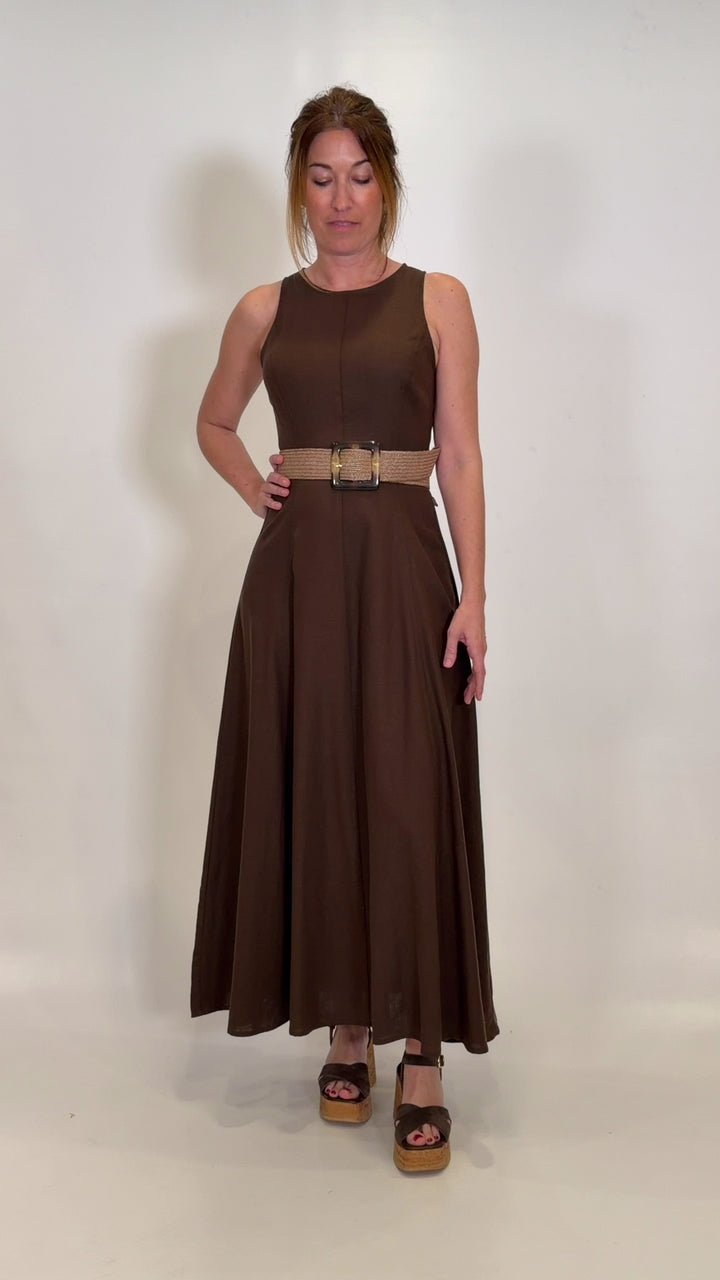 VESTIDO 63-3360-CHOCOLATE