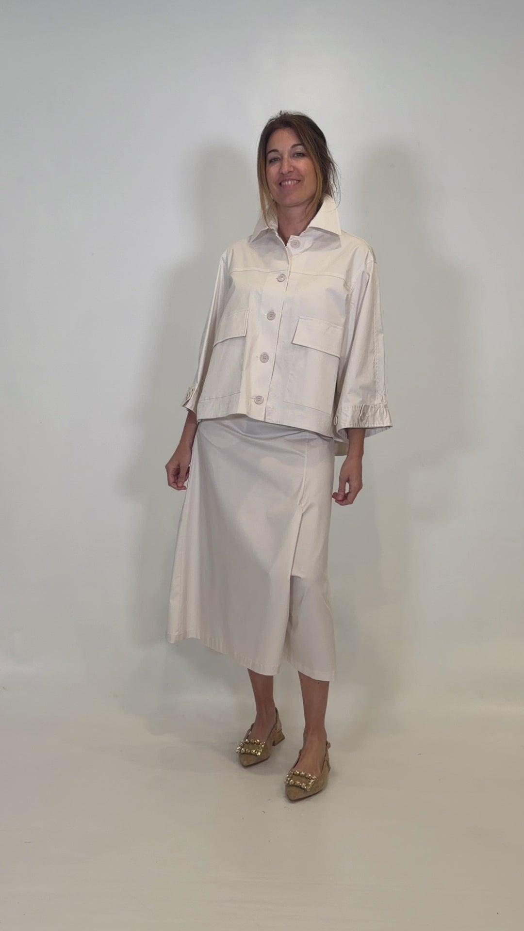 CHAQUETA P6YM1649-LATTE